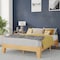 Flash Furniture Natural Pine Full Size Solid Wood Platform Bed YKC-1090-F-NAT-GG - alternate 1